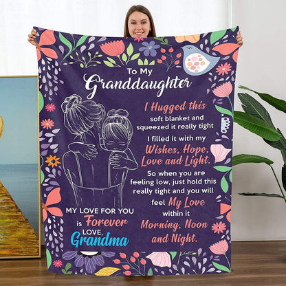 Forever Love – Grandma to Granddaughter Blanket by Godisabove™