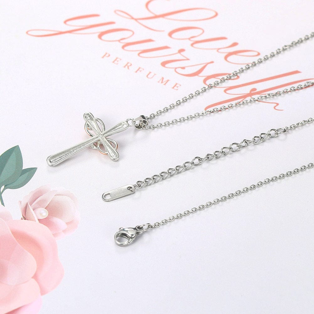 "Infinity Rose" Cross Necklace by Godisabove™