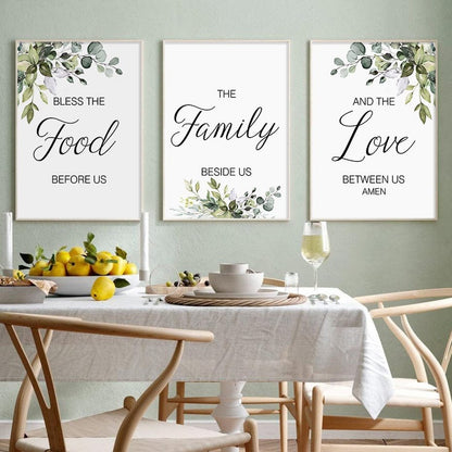 Handmade (Food Family Love) Canvas by Godisabove™