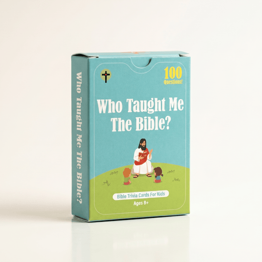 Who Taught Me The Bible? Game cards for kids (100+ Unique Questions)