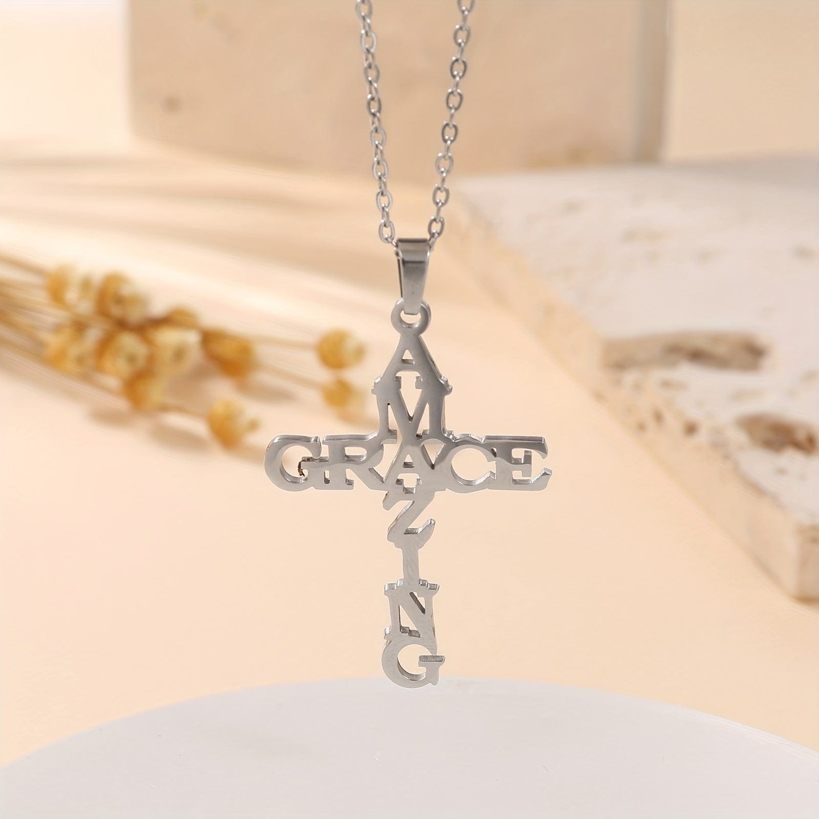 Grace store cross necklace